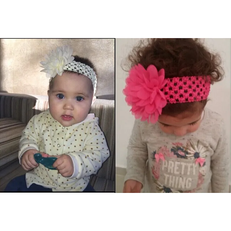 Cute Hair Accessories Opp Bag Pack Baby Girl Elastic Solid DIY Headband For Kids Headwear