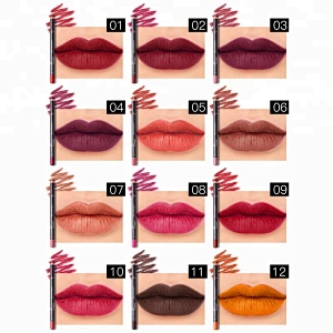 Pudaier new lip liner waterproof non fading matte velvet lipstick