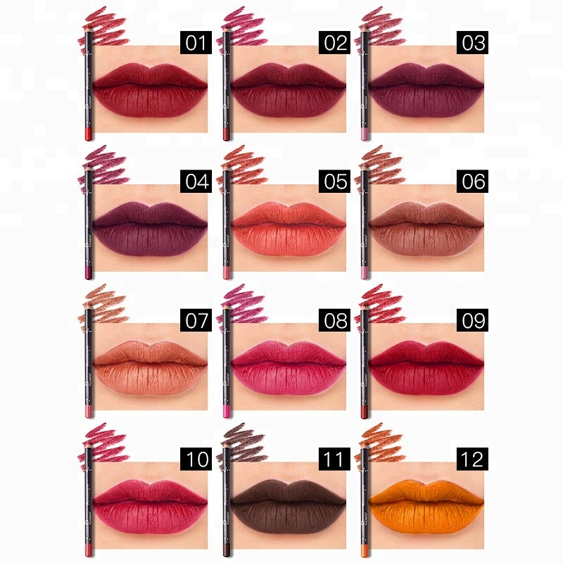 Pudaier new lip liner waterproof non fading matte velvet lipstick