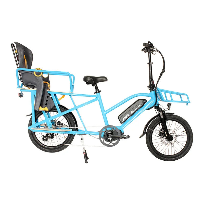 (JSL039BB2) High Allocation Version Bafang M400 Middle Motor Driving Family Outgoing Cargo Bike Two Wheels Electric Bicycle Ebike