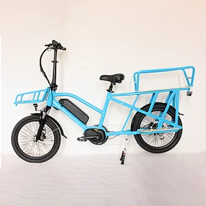 (JSL039BB2) High Allocation Version Bafang M400 Middle Motor Driving Family Outgoing Cargo Bike Two Wheels Electric Bicycle Ebike