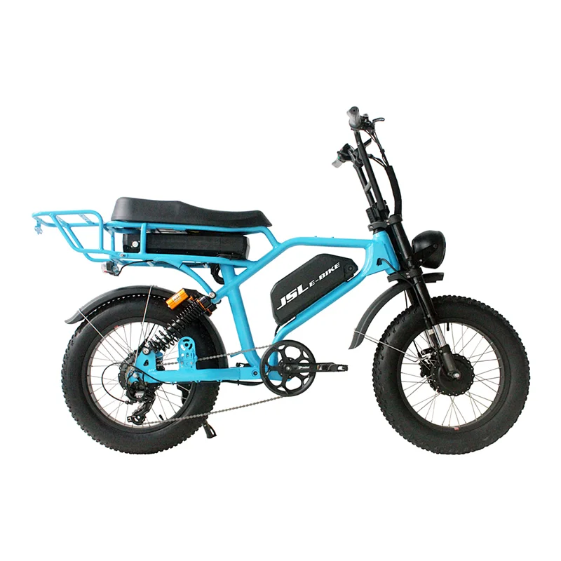 (JSL039FE)New Design Hot Selling 36V Dual 1000W Full Suspension Fat Tire Ebike Electric Bike Beach Cruiser