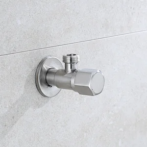 Lead free 304 stainless steel water stop angle valve toilet
