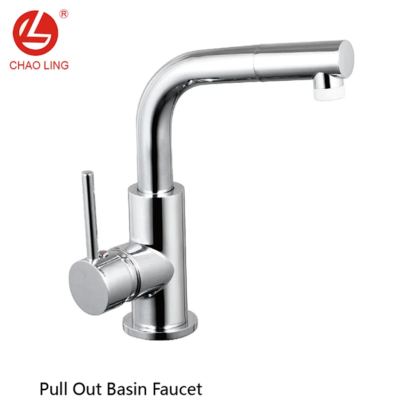 Zinc Body Pull Out Kitchen Water Faucet