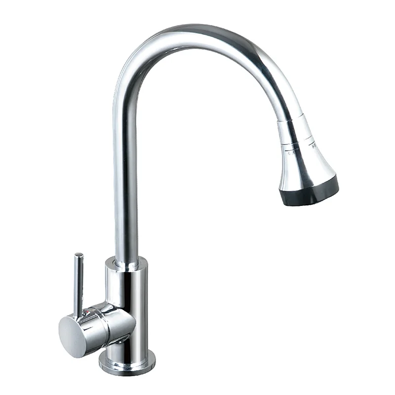Zinc Body Pull Out Kitchen Water Faucet