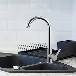 Contemporary ceramic cartridge mixer Faucet for Kitchen Sink