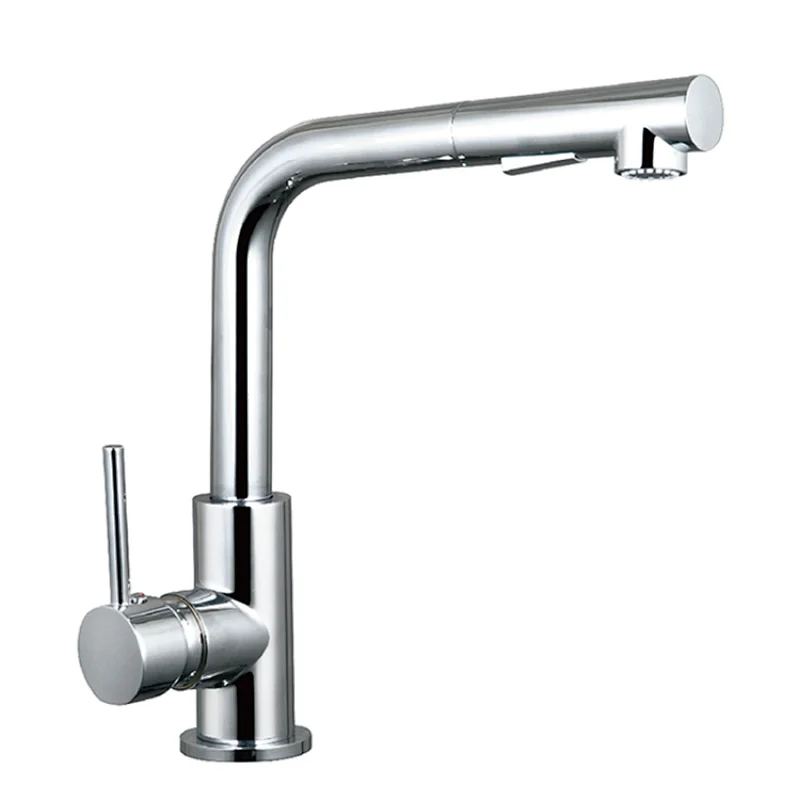Zinc Body Pull Out Kitchen Water Faucet