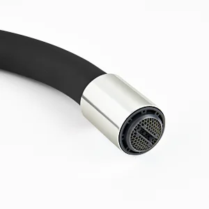 2020 Hot sale silicone hose flexible sink kitchen faucets black