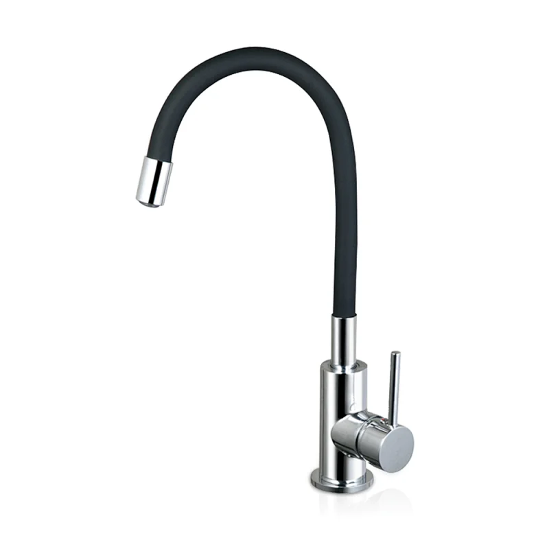 China Brass gray black flexible spout aqua mixer kitchen faucet