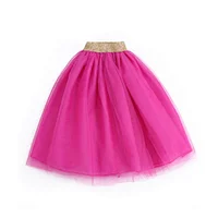 Popular baby girl tutu tulle dance dress multi color long maxi skirt