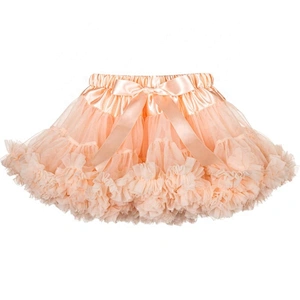 Fashionable Baby Pink Puffy Soft Tulle Petticoat for Girls Party Dance