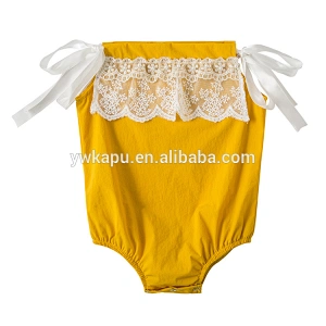 Pillow case style boutique clothing wholesale baby lace summer Children Spring Clothes Rompers