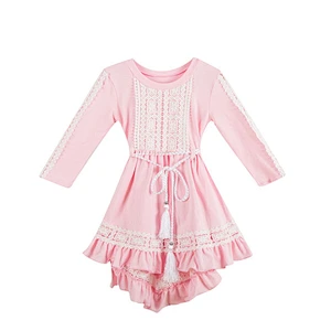 Hot sale frock designs dress baby boutique clothing high-low dress for baby  girls
