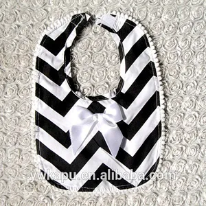 Baby fashion design woven cotton bib for babies for wholesale in stock