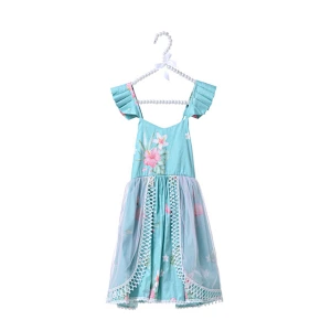 Factory Price Summer Children Clothing Rainbow Flower Baby Girl Summer Dress