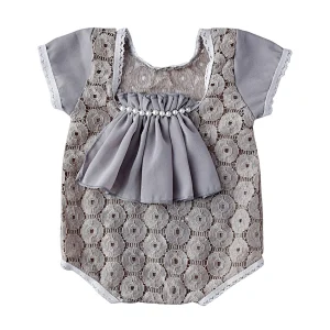Wholesale price custom  toddler winter baby girl birthday romper clothes