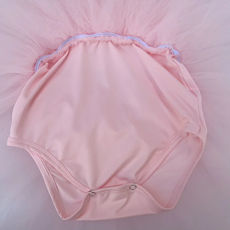 3-10years kids ballet tulle children dust pink dance tutu girl dress