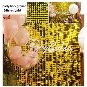 Event Wall Decor Wedding Bridal Birthday Party Create Photography Backdrop Premium Decorative Live Sequin Shimmer Panel