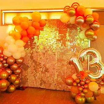 Brillo decorado brillo adorno decoración panel 2020 boda boda negro Brasa panel transparente 3D