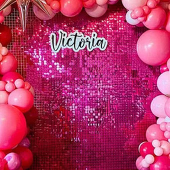 Decorative Panel Wedding Background Shiny Event Supplies Stunning Gold Mirror Sequin Shimmer Wall Birthday Decoration Backdrop