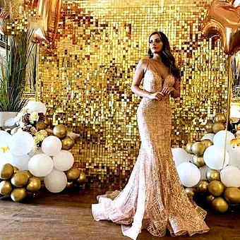 Wedding Decoration Bling Background Party Advertising Decorative Wind Activate Sparkly Event Backdrop Shimmer Sequin Wall Panel