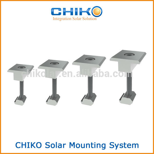 mid end clamps for solar mounting solutions