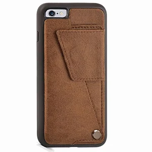 Luxury blocking fabric leather phone pocket case for iphone