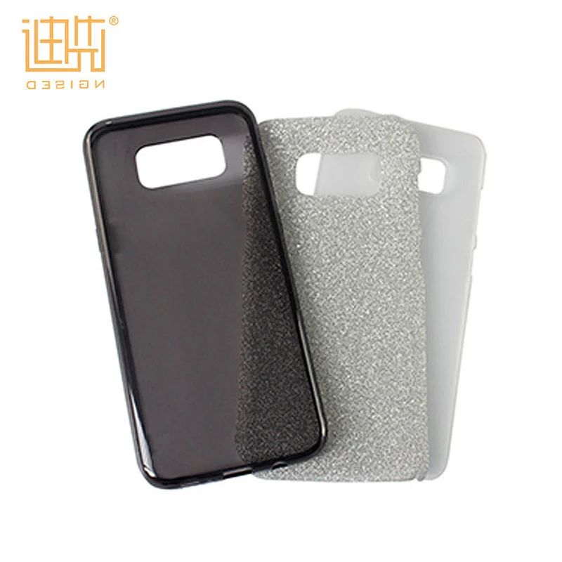 Fashionable TPU Soft Shell Transparent PC phone case For Samsung S8 Plus