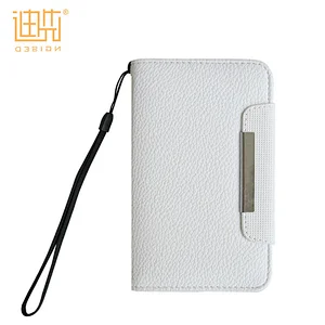 Mobile phone detachable Back Cover phone wallet case with Wrist Strap