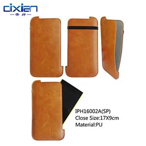 Vintage PU soft velvet inside cover for mobile phone , mobile phone accessories case for iPhone / Xiaomi / Samsung
