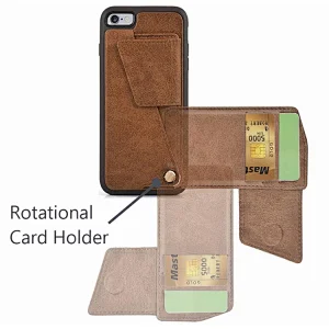Luxury blocking fabric leather phone pocket case for iphone