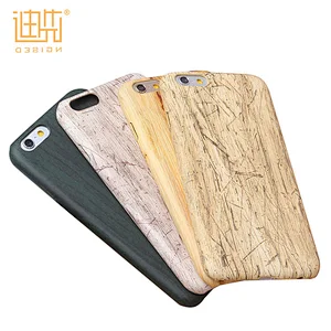 Competitive price OEM ODM wooden pattern custom soft pu phone case for iphone 7