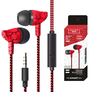 China wholesale oem custom high quality in ear active noise cancelling wire mobile headset headphones with cable