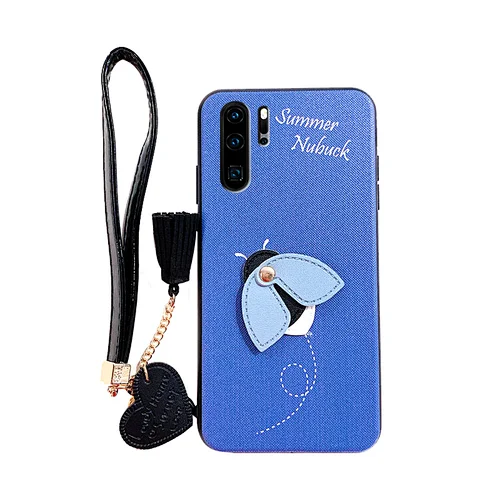 2019 new designer shockproof honeybee strap soft tpu pu sublimation mobile phone accessories covers for HUAWEI P30 pro