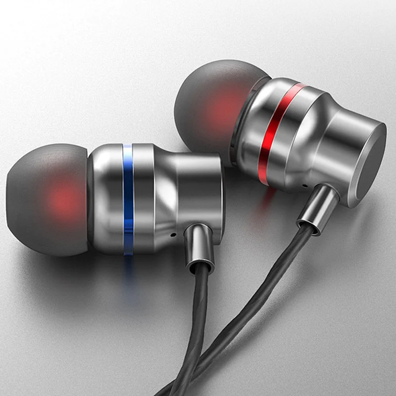 2020 hot selling microphone sport running 1.2m 3.5mm noise cancelling cheap inner ear wired earphone