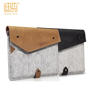 China wholesale envelop bag design felt and leather material tablet cover for ipad pro 9.7 case