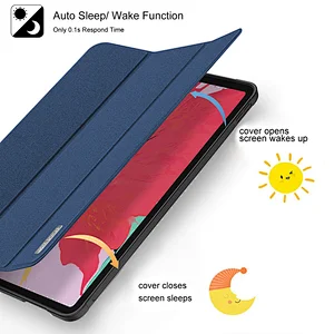 2020 new arrival trifold stand auto-wake/sleep pu tpu flip smart cover kickstand case for ipad pro
