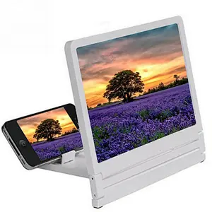 Folding enlarged expander stand 3d mobile phone screen magnifier video amplifier for smart phone