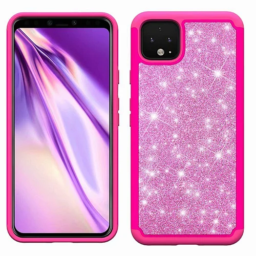 DIXIAN 2019 new products PU TPU cute custom glitter sparkle phone case for google pixel4