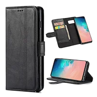 Magnetic black 3 in 1 customized newest mobile phone case wallet leather for samsung S10