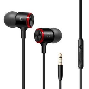 2020 Best quality cheap silicone metal sport universal mobile phone 3.5mm wired earphone with mic