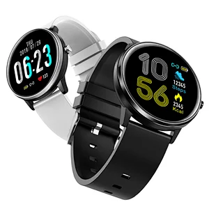 2020 china hot selling bluetooth 4.0 heart rate blood pressure 1.3 inch full touch screen waterproof IP68 smart watch
