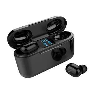 Hot sale IPX5 waterproof large battery capacity wireless stereo bluetooth 5.0 earphone headphone