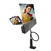 2020 universal 12 inch 3D HD thin foldable cell phone screen speaker magnifier amplifier with table clip
