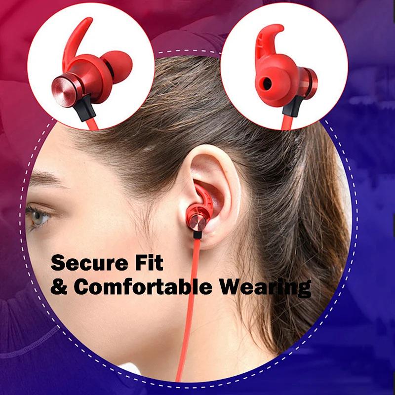Sports MP3 player wireless headset running support TF card neck band bluetooth earphone headphone