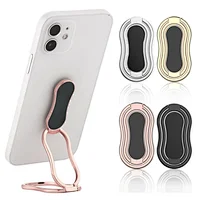 3-in-1Thin Magnetic Mobile Phone Ring Holder Foldable Universal Cell Phone Stand Finger Ring Grip Mobile 360 Degree Phone Holder