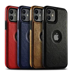 Anti-Slip Scratch Resistant Ultra Slim Protective Phone Cover Unique Design Luxury Leather Business Phone Case for iPhone 13
