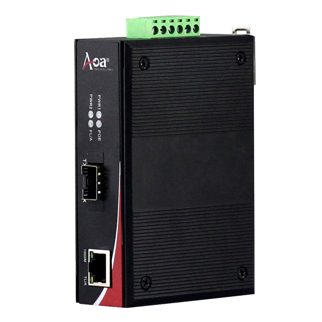 Industrial POE Media Converter
