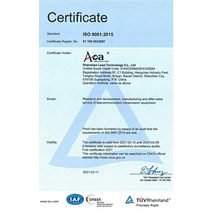 AOA ISO9001 Certificate