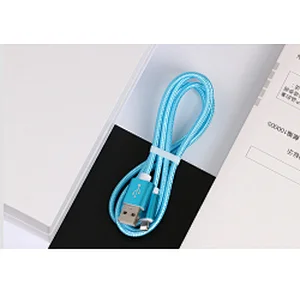 High Quality 2A 3FT Fast Charging Apple Phone USB Charger Cable Aluminum Alloy Nylon Braided Charging Data Cable Line For iPhone